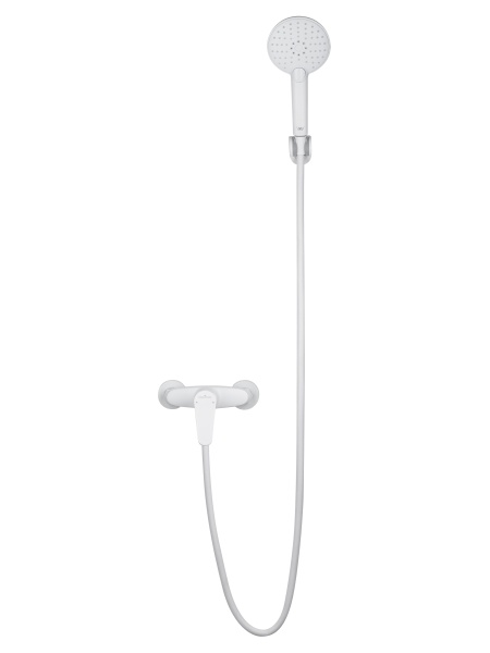 Смеситель для душа Wonzon & Woghand Alfa WW-AE3102-MW белый матовый с гарнитуром