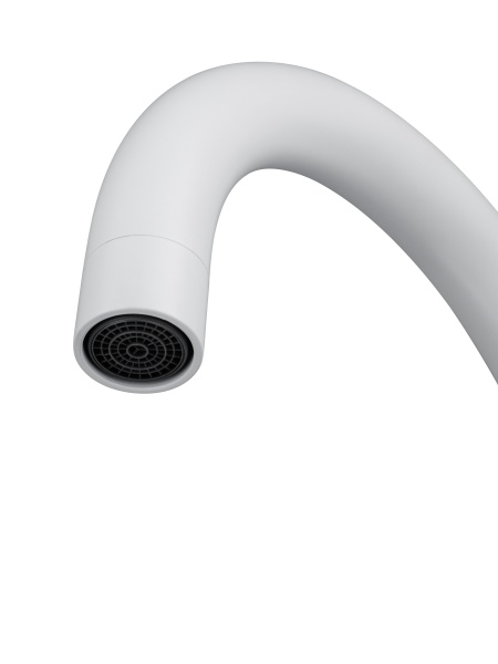 Смеситель для кухонной мойки Wonzon & Woghand WW-AE4554-MW белый матовый