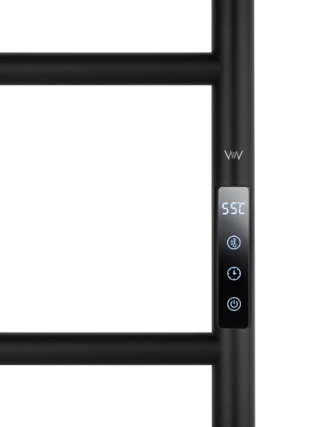 Полотенцесушитель электрический Wonzon & Woghand Wismar WW-AL202-MB черный матовый