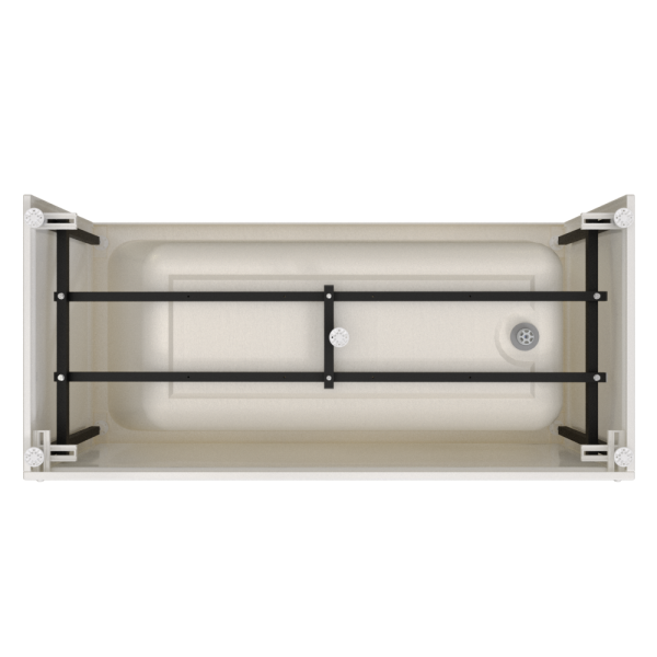 Ванна акриловая Radomir Дижон 180x70 2-01-0-0-1-280Р пристенная c каркасом