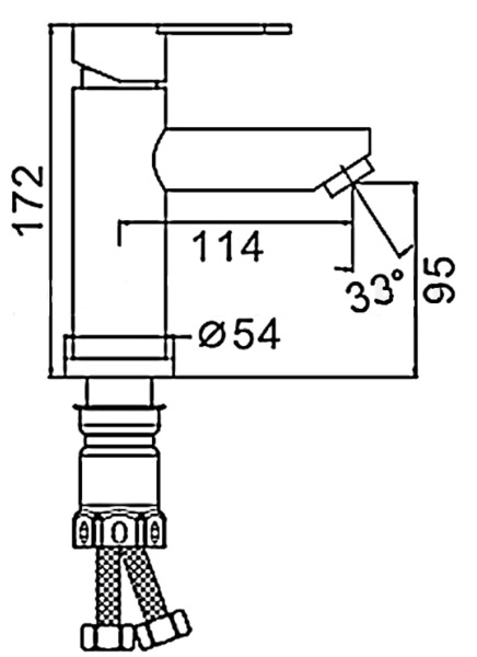 Смеситель для раковины Esko Orlando OL 26 сатин матовый