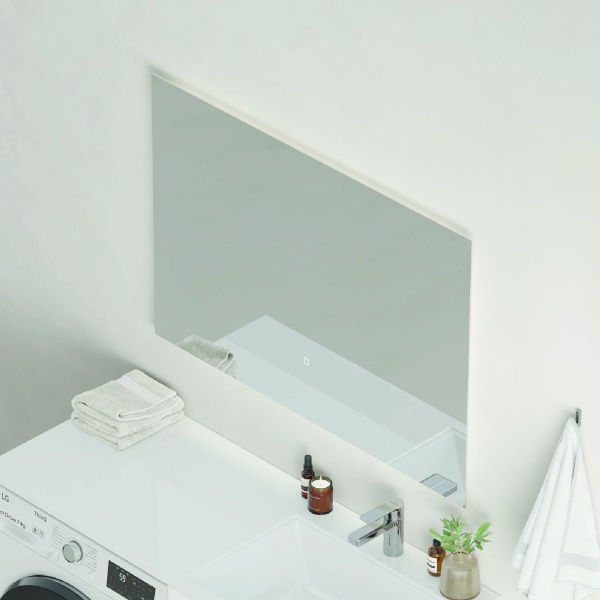 Зеркало Onika Люма 90x70 209032 белое с подсветкой и сенсором