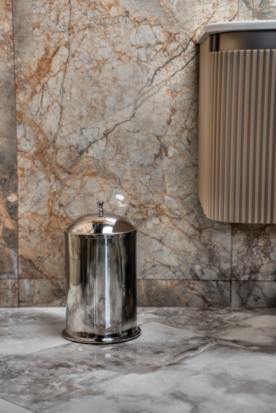 Ведро для мусора Boheme 10915-CR хром