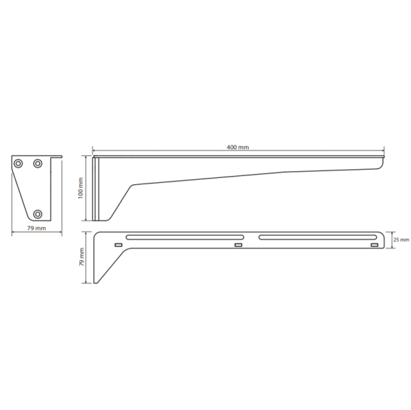 Кронштейн для раковины Bemeta Hotelové Vybavení 201541034 белый пара