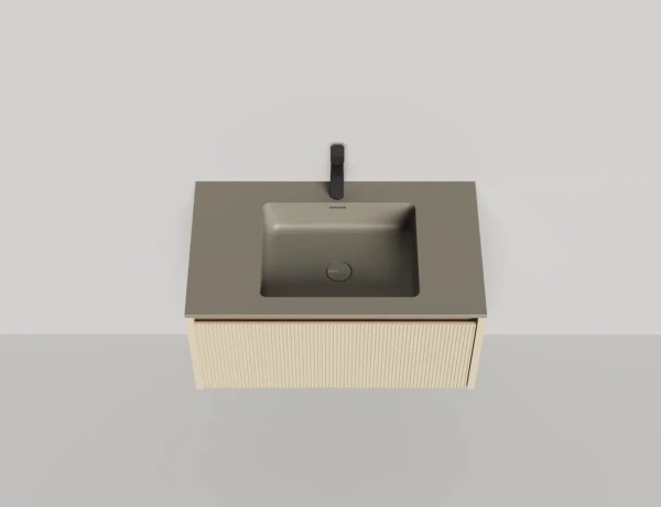 Тумба с раковиной Salini Domino 80 см 27D108ONF окрашивание по RAL эмаль Onda Plus