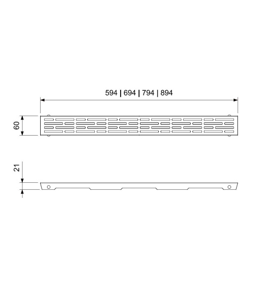 Решетка для душевого трапа Wonzon & Woghand WW-651900P-BN никель