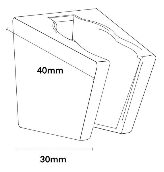 Держатель для душа Voda D15Black черный