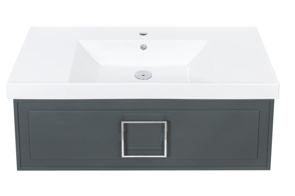 Тумба под раковину LaFenice Cubo FNC-01-CUB-G-100 100 см серая матовая