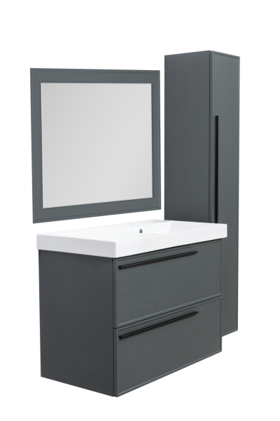 Зеркало LaFenice 100x80 FNC-02-CUB-G-100-80 серое матовое с подсветкой