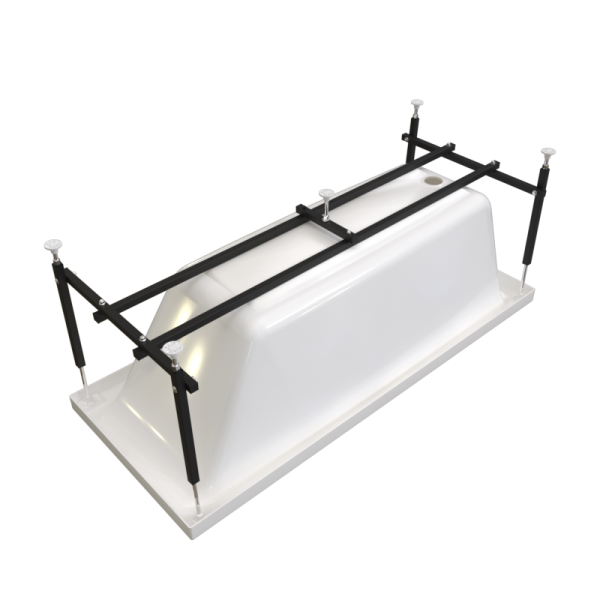 Ванна акриловая Radomir Веста 160x70 2-01-0-0-1-269Р пристенная c каркасом