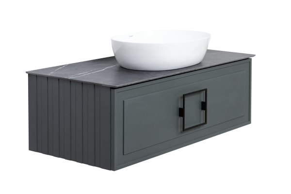 Тумба под раковину LaFenice Cubo FNC-01-CUB-G-100 100 см серая матовая