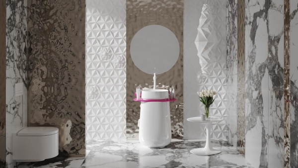 Раковина напольная Salini Oriente Totem 1303101MF 50 см цветной - любой RAL матовая