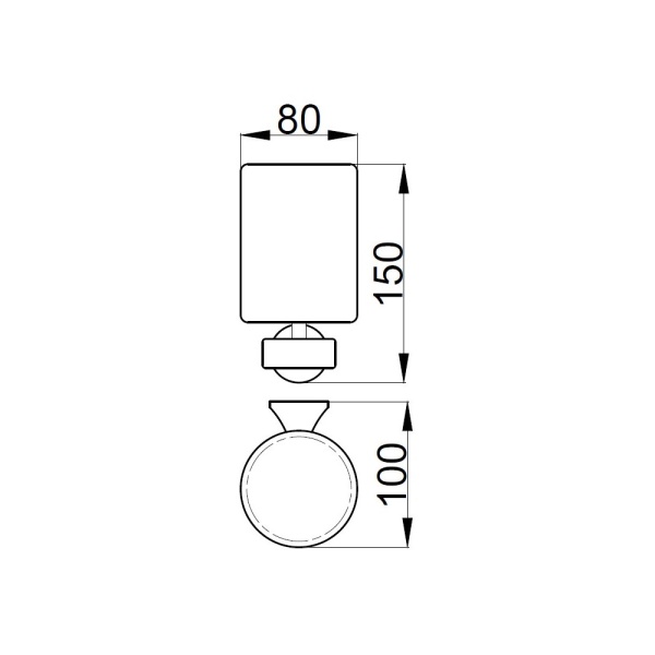 Стакан для зубных щеток Webert Opera OA500301980 розовое золото глянцевый