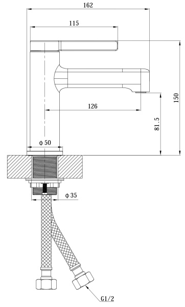 Смеситель для раковины Esko Sochi Gun Metal SC26GM оружейная сталь матовый