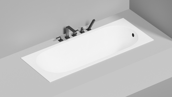 Ванна из искусственного камня Salini Ornella Kit 160x70 102426M белая матовая встраиваемая