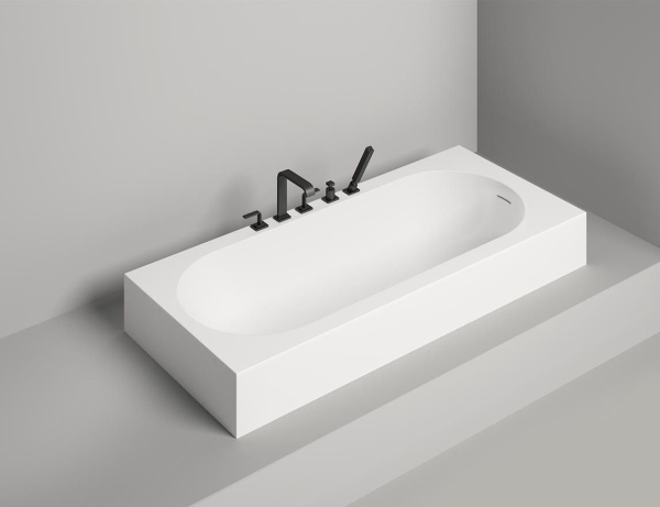 Ванна из литьевого камня Salini Ornella Kit 170x70 102413G белая глянцевая встраиваемая