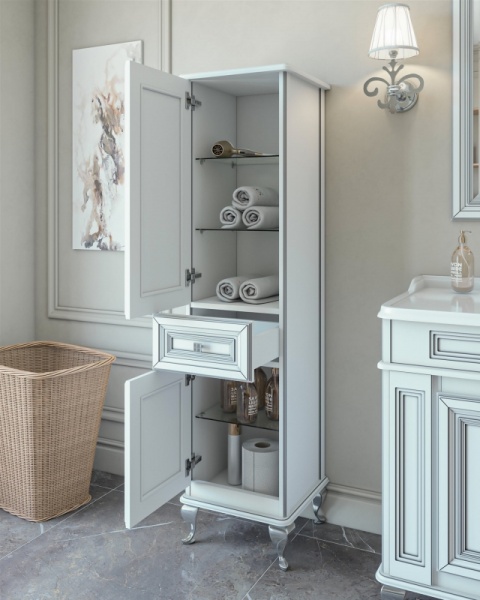 Пенал Caprigo Fresco 10650R-021.CRM.00.05 40 см R белый