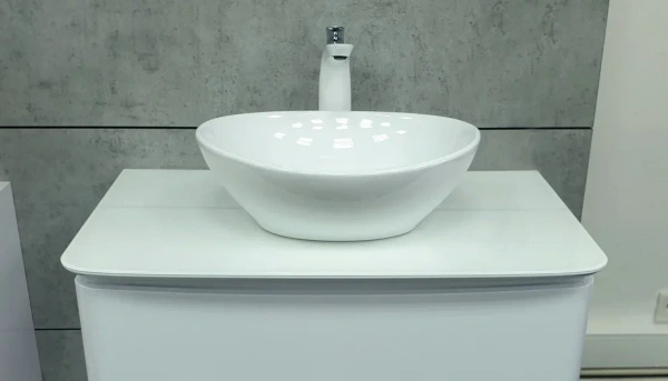 Накладная раковина Velvex 7138 40 см белая