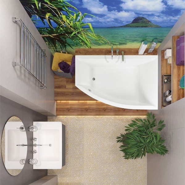 Ванна акриловая Vagnerplast Veronela 160x105 R VPBA160VEA3PX-04