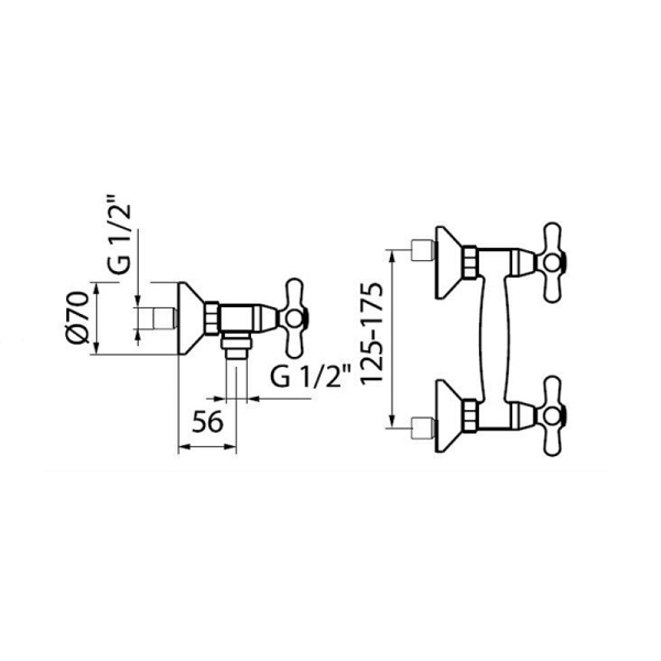 Смеситель для душа Webert Armony AM760102015 хром глянцевый