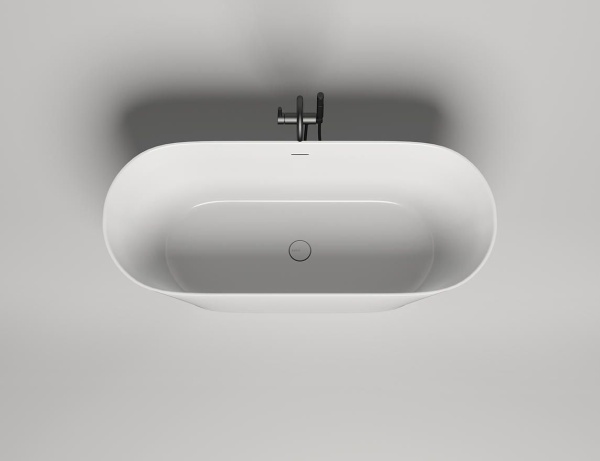 Ванна из литьевого камня Salini Mona 170x70 102912G белая глянцевая отдельно стоящая