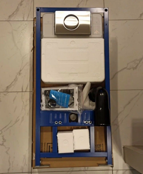 Инсталляция Sapbox 108C.500.01.807SS-ST для унитаза с кнопкой смыва сатин