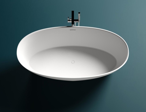 Ванна из литьевого камня Salini Alda 170x80 101912G белая глянцевая отдельно стоящая