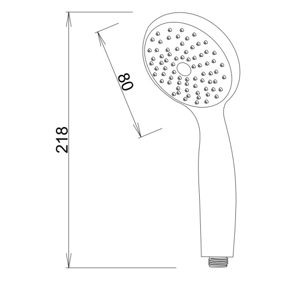 Душевая лейка Voda VSP04 хром глянцевая