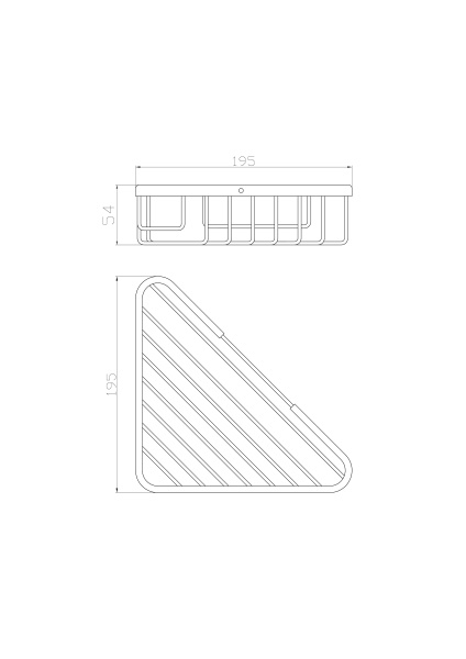 Полка для ванной Wonzon & Woghand WW-4119 хром глянцевая
