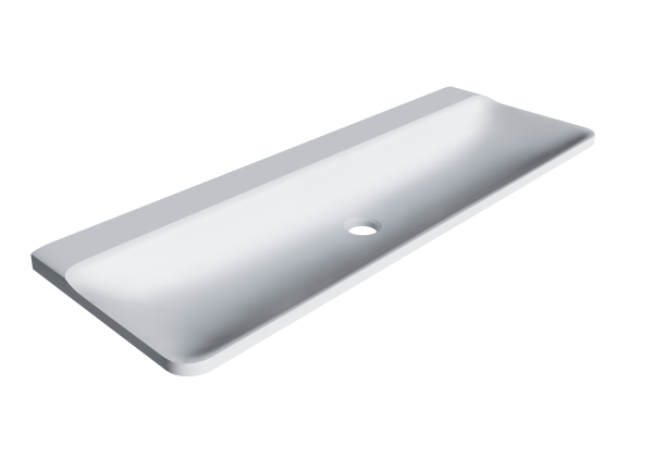 Мебельная раковина Madera Solo 4680173710461 120 см белая глянцевая