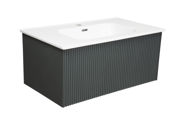 Тумба под раковину LaFenice Terra FNC-01-TER-G-80 75 см серая матовая