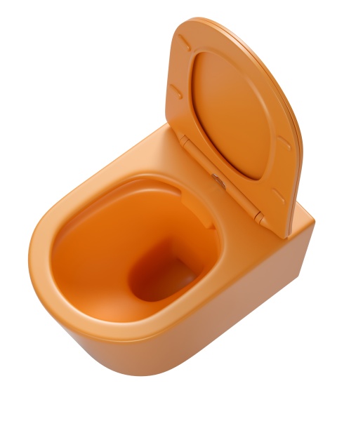 Унитаз подвесной Sapbox Lumara SB1124C1-MO Rimless оранжевый матовый