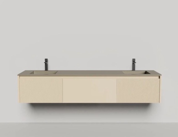 Тумба под встраиваемую раковину Salini Domino 200 см 27D120DINF окрашивание по RAL эмаль