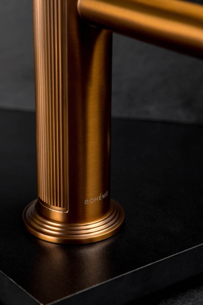 Встраиваемый смеситель для раковины Boheme Eterna 175-BRB брашированная бронза