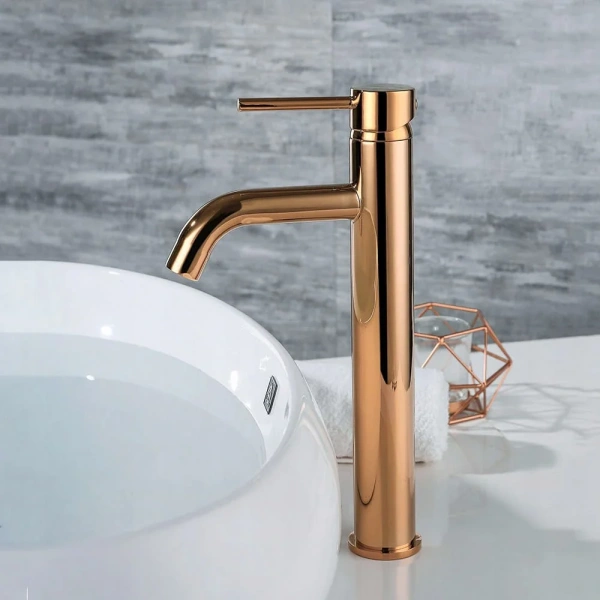 Смеситель для раковины Rea Lungo REA-B6321 rose gold