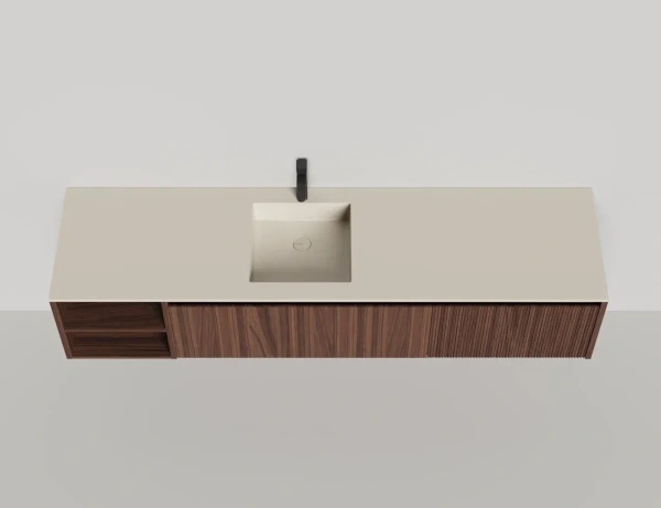 Тумба под встраиваемую раковину Salini Domino 200 см 27D220AIN окрашивание по RAL шпон