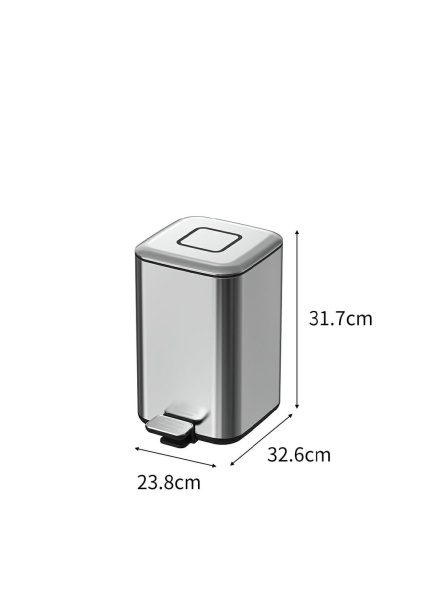 Ведро для мусора Boheme 10948-NB никель