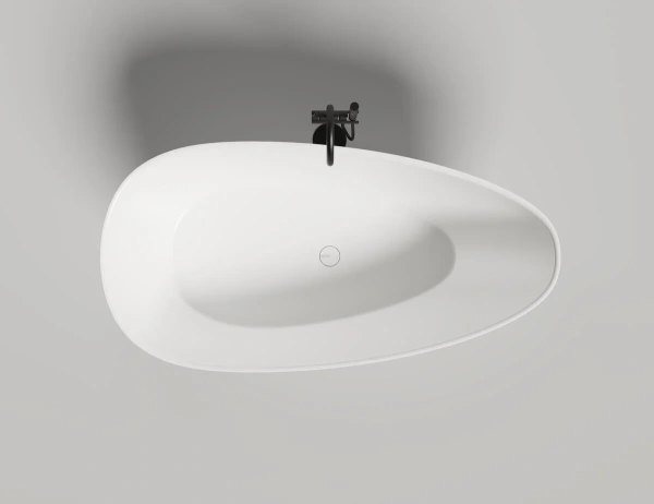 Ванна из литьевого камня Salini Paola 160x80 1015103G белая глянцевая отдельно стоящая