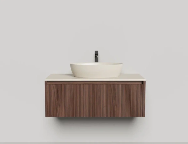 Тумба с раковиной Salini Domino 100 см 27D210ONF окрашивание по RAL шпон Onda Plus
