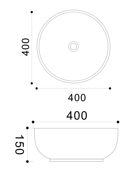 Накладная раковина Wonzon & Woghand Erie WW-RN4076-MW белая