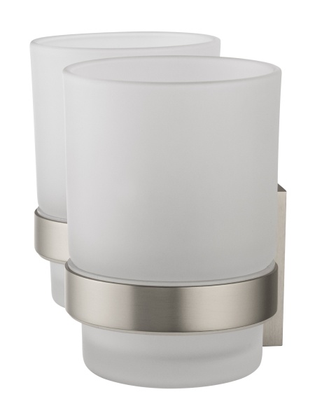 Стакан для зубных щеток Wonzon & Woghand Polo WW-8928-BN никель брашированный с держателем