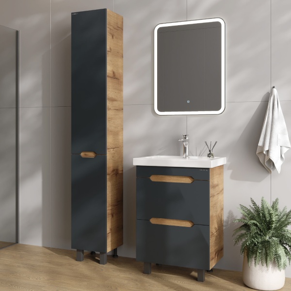 Пенал Onika Айленд 403084 30 см R дуб крафт золотой и графит