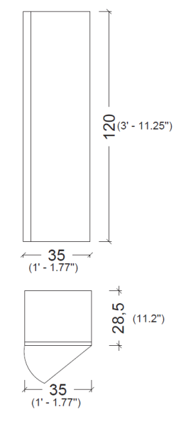 Пенал Armadi Art Vallessi 35 см 836-Z зебрано