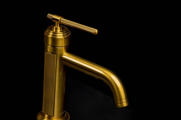 Встраиваемый смеситель для раковины Boheme Eterna 175-BR бронза