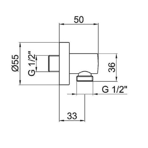 Шланговое подключение Webert AC0344560 черный матовый