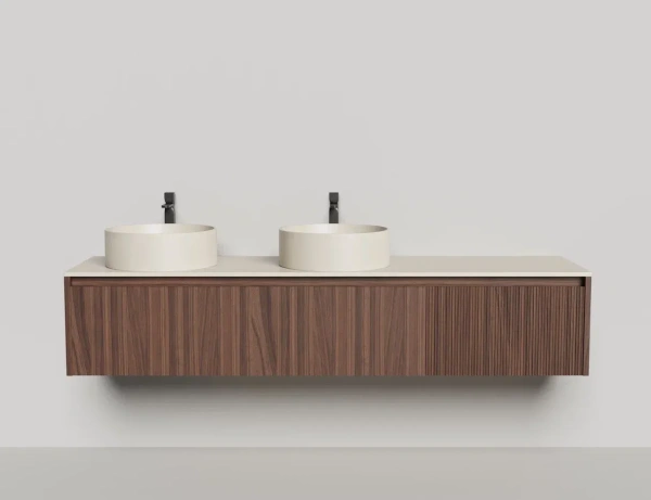 Тумба под раковину Salini Domino 200 см 27D220D окрашивание по RAL шпон