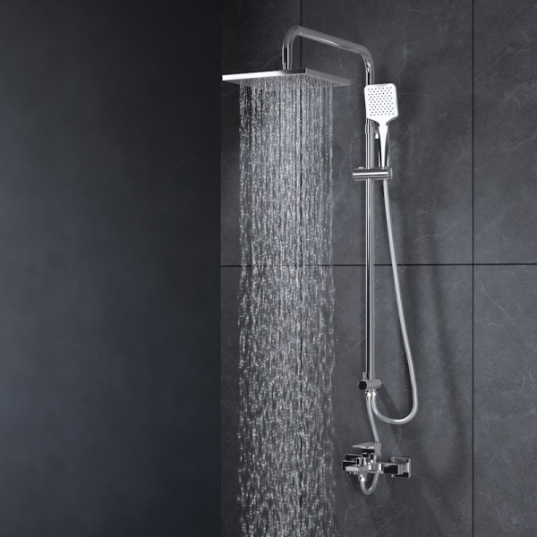 Душевая стойка со смесителем Esko ST950SQ хром глянцевая