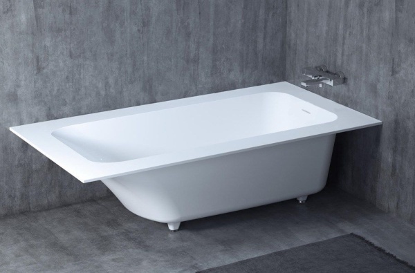 Ванна из литьевого камня Salini Orlanda Kit 180x80 102112G белая глянцевая встраиваемая