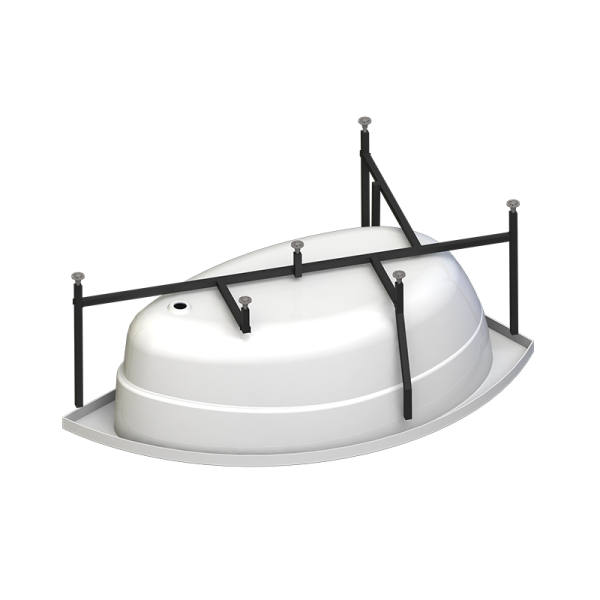 Ванна акриловая Radomir Модерна 160x100 L 2-01-0-1-1-214 угловая c каркасом