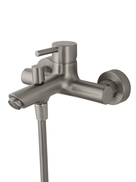 Смеситель для ванны Wonzon & Woghand Solo WW-639032-1-BN никель брашированный с душевым гарнитуром